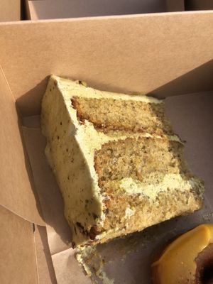 pistachio rose cake  at Anook Bakehouse in Amsterdam