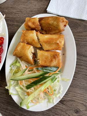 Vegan spring rolls    at Bami Viet in Twickenham