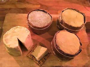 Raw vegan cheeses, cultured and aged. at Bliss Cafe in Stockholm