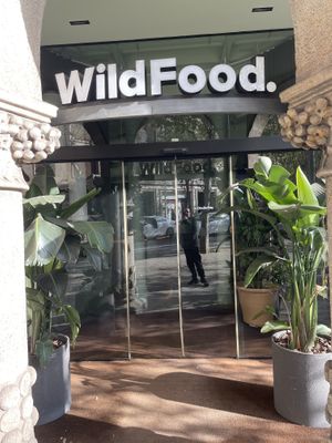 Entrance  at Wild Food in Barcelona