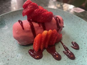 Cake pink panther  at Wild Food in Barcelona