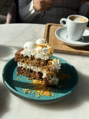 Carrot cakee  at Wild Food in Barcelona