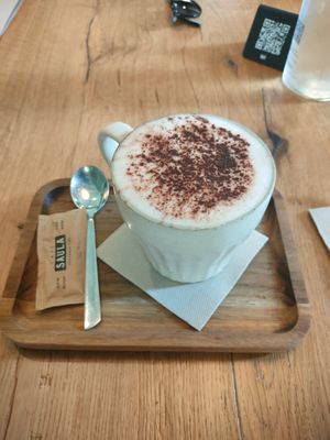 Cappuccino at Wild Food in Barcelona