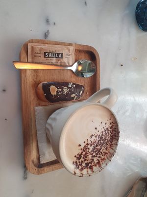 Cappuccino at Wild Food in Barcelona