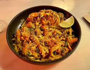 Pad thai  at Wild Food in Barcelona