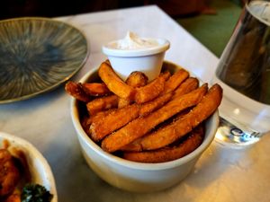 Sweet potato fries at Wild Food in Barcelona