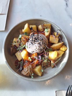 Patatas bravas at Wild Food in Barcelona