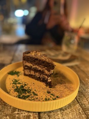 Chocolate cake   at Wild Food in Barcelona