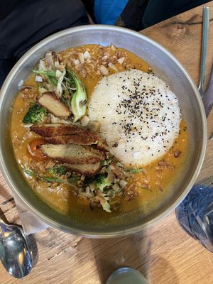 Red curry  at Wild Food in Barcelona