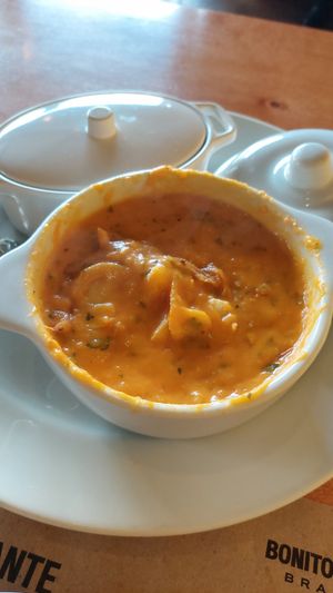 Bobó de champignon vegano at Juanita Restaurante in Bonito