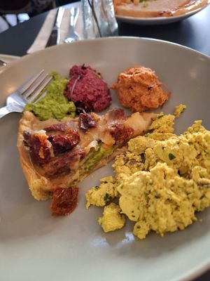 Quiche with cheese at salarte in Munich