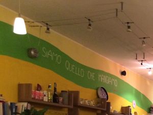 The restaurant at Il Punto Vegetariano in Bolzano