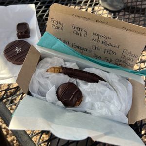 vegan truffles and chocolates  at Kakawa Chocolate House in Santa Fe
