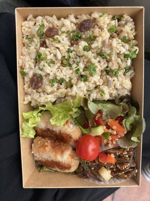Bento  at Brown Rice Sushi TEC 玄米のおすしテック in Osaka