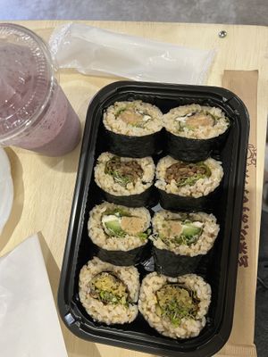   at Brown Rice Sushi TEC 玄米のおすしテック in Osaka