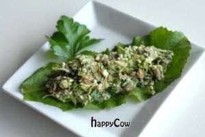 Vegan 'Not so tuna'salad in a sling at Raw on Rye in Rye