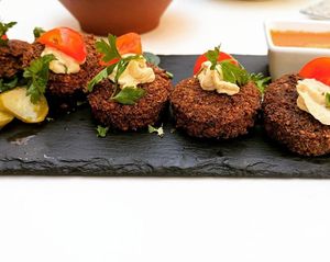 Falafel at Restaurante Puerta del Edén in Cadiz