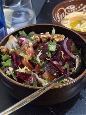 Salad (ask for no  halloumi )  at Restaurante Puerta del Edén in Cadiz