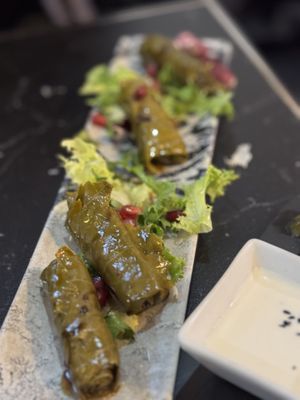 Vine leaves  at Restaurante Puerta del Edén in Cadiz