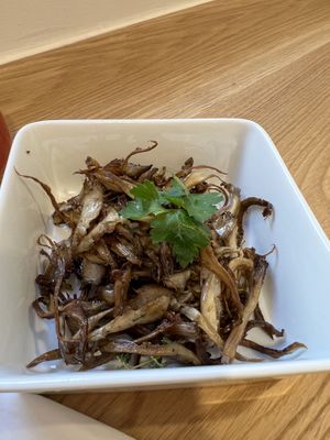 Pulled mushroom   at Nepá in Milan