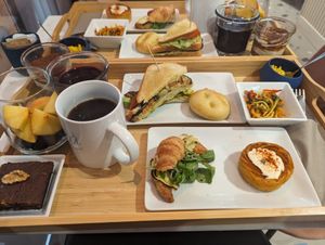 Brunch tray - everything was so good at Nepá in Milan