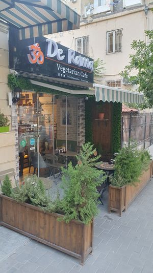 From the outside at De Rama Cafe Baku, Bar & Restaurant in Baku