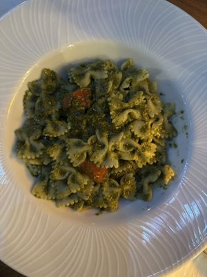Pesto pasta (without the cheese)  at De Rama Cafe Baku, Bar & Restaurant in Baku