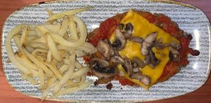 Milanesa at Viva Chapata in Madrid