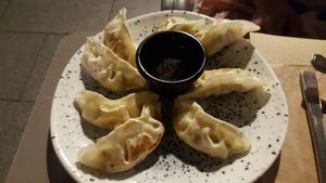 Gyozas at Viva Chapata in Madrid