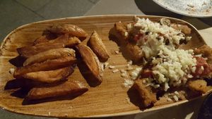 Milanesas at Viva Chapata in Madrid