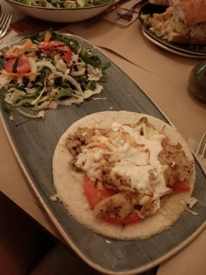 Arepa de heura at Viva Chapata in Madrid