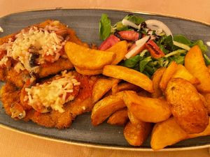 Soyasun with potato wedges  at Viva Chapata in Madrid