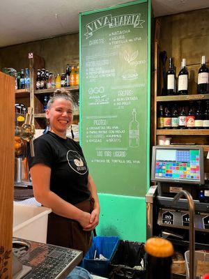 The one and only Alena!  at Viva Chapata in Madrid