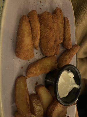 Fish and chips  at Viva Chapata in Madrid