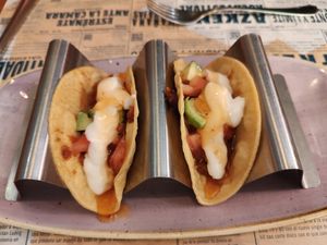 Tacos at Viva Chapata in Madrid
