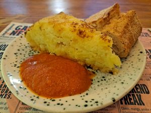 Spanish tortilla at Viva Chapata in Madrid