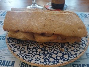 Bocadillo No Calamares at Viva Chapata in Madrid