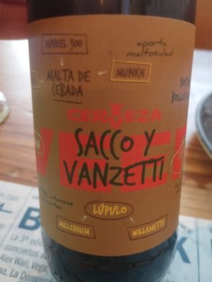 Beer Sacco y Vanzetti at Viva Chapata in Madrid