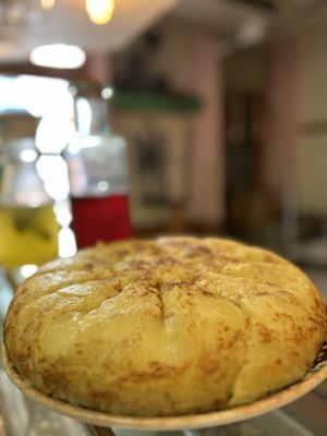 Spanish omelette   at Viva Chapata in Madrid