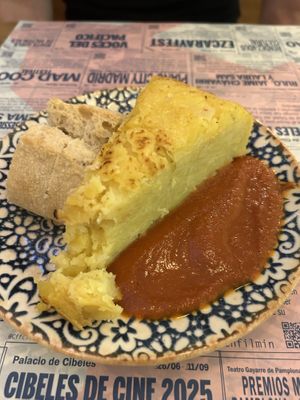 Pincho de tortilla   at Viva Chapata in Madrid