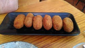 Boletus croquettes at Viva Chapata in Madrid