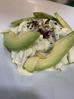 Volvamos Salad. With Apple and vegan sauce  at Viva Chapata in Madrid