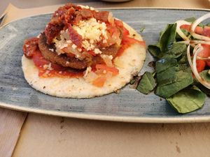 Arepa reinventada at Viva Chapata in Madrid