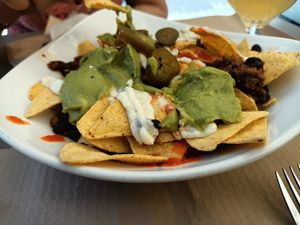 Nachos at Viva Chapata in Madrid