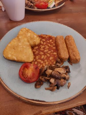Vegan breakfast at Rock Pool Cafe in Bideford