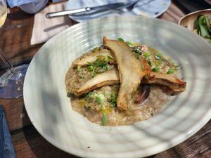 Risotto de cogumelos at Flores do Cabo Colares in Colares