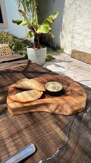 Pasteis de cogumelos at Flores do Cabo Colares in Colares