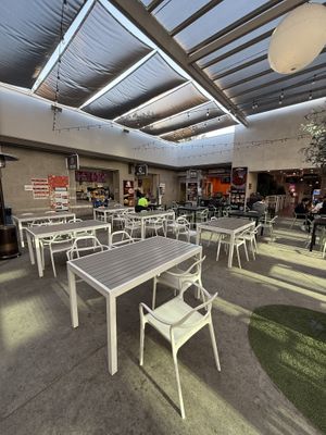 Covered Seating Area   at Nice Burger in Irvine
