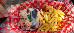 Not meat burger at Buller Brewing Palermo in Buenos Aires