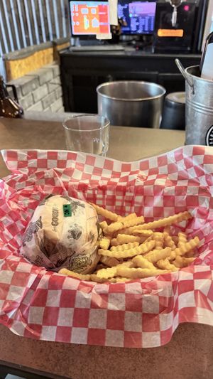 Vegan chicken burger!  at Buller Brewing Palermo in Buenos Aires